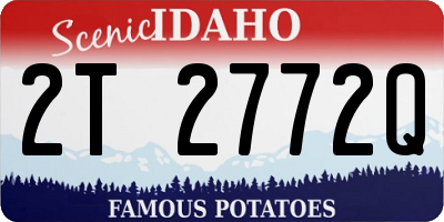 ID license plate 2T2772Q