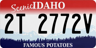 ID license plate 2T2772V