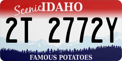 ID license plate 2T2772Y