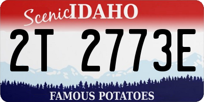 ID license plate 2T2773E