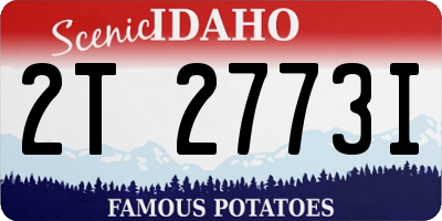 ID license plate 2T2773I