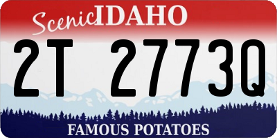 ID license plate 2T2773Q