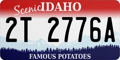 ID license plate 2T2776A