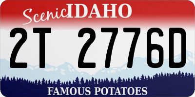 ID license plate 2T2776D