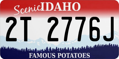 ID license plate 2T2776J