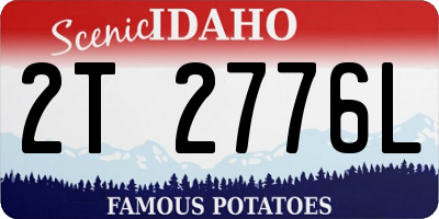 ID license plate 2T2776L