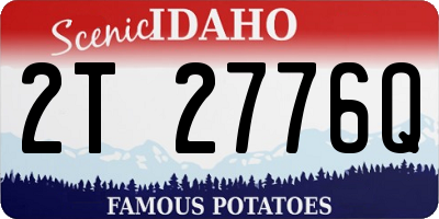 ID license plate 2T2776Q