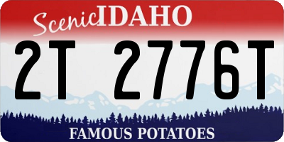 ID license plate 2T2776T