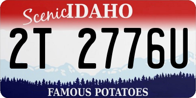 ID license plate 2T2776U