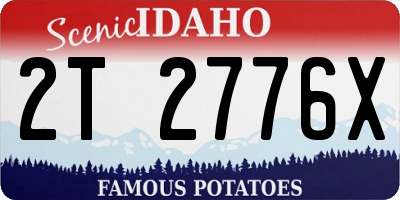 ID license plate 2T2776X