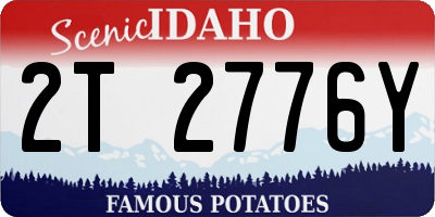 ID license plate 2T2776Y
