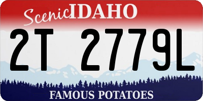 ID license plate 2T2779L