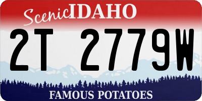 ID license plate 2T2779W