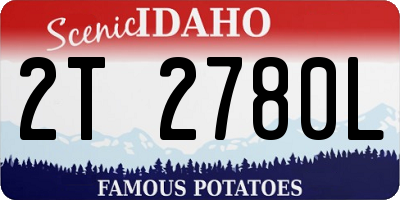 ID license plate 2T2780L
