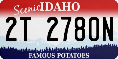 ID license plate 2T2780N