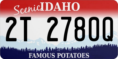 ID license plate 2T2780Q