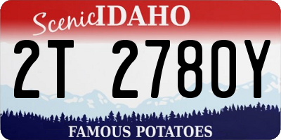 ID license plate 2T2780Y