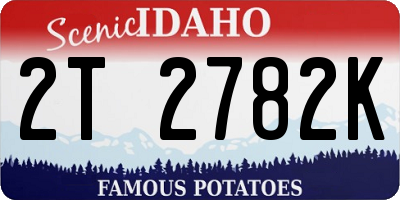 ID license plate 2T2782K