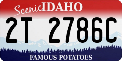 ID license plate 2T2786C