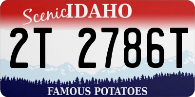 ID license plate 2T2786T