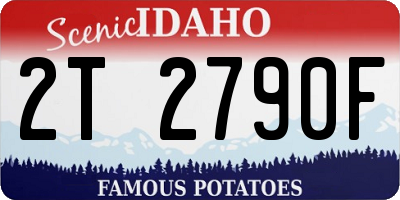 ID license plate 2T2790F