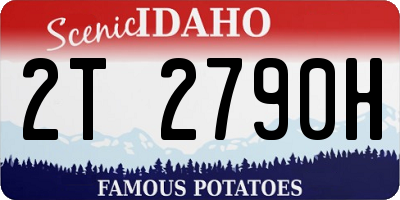 ID license plate 2T2790H
