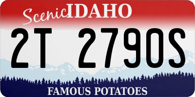 ID license plate 2T2790S
