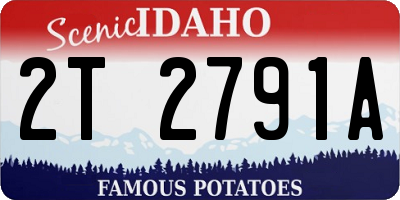 ID license plate 2T2791A