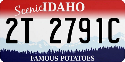 ID license plate 2T2791C