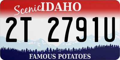 ID license plate 2T2791U