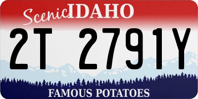 ID license plate 2T2791Y