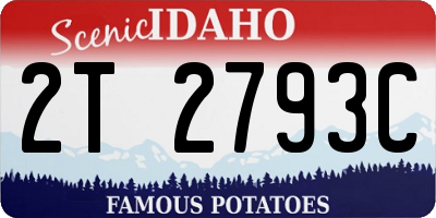 ID license plate 2T2793C
