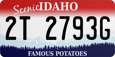 ID license plate 2T2793G