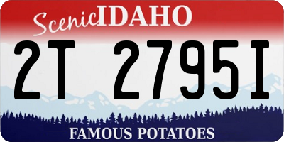 ID license plate 2T2795I