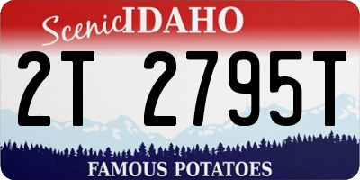 ID license plate 2T2795T