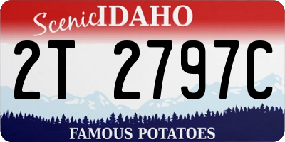 ID license plate 2T2797C