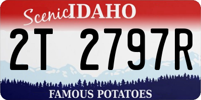 ID license plate 2T2797R