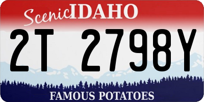 ID license plate 2T2798Y