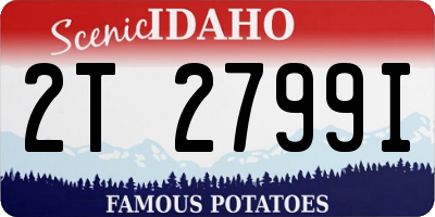 ID license plate 2T2799I