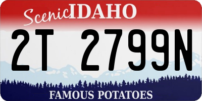 ID license plate 2T2799N