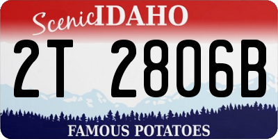 ID license plate 2T2806B