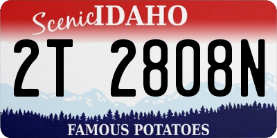 ID license plate 2T2808N