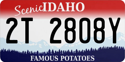 ID license plate 2T2808Y