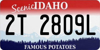 ID license plate 2T2809L