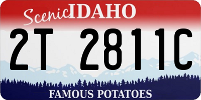 ID license plate 2T2811C