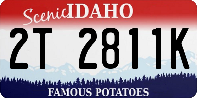 ID license plate 2T2811K