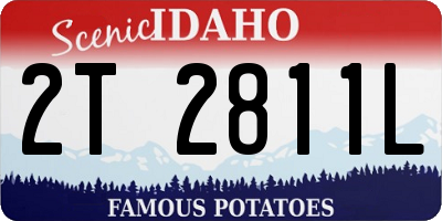 ID license plate 2T2811L