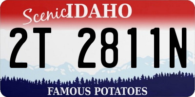 ID license plate 2T2811N