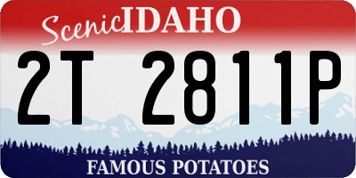 ID license plate 2T2811P