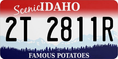 ID license plate 2T2811R